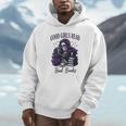 Good Girls Read Bad Books Sarcastic Skeleton Goth Skull Unisex Hoodie