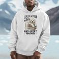 Great Pyrenees Dog Breed Life Is Better With Books And Great Unisex Hoodie Great Pyrenees Dog Breed Life Is Better With Books And Great Unisex Hoodie