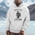 Halloween Skeleton Pun Book Lover Library Joke Unisex Hoodie