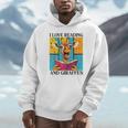 Love Reading And Giraffes Cute Giraffe Reading Book Lovers Unisex Hoodie Love Reading And Giraffes Cute Giraffe Reading Book Lovers Unisex Hoodie