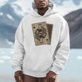 Queen Of Books Playing Card Aesthetic For Book Lovers Premium Tri-Blend Unisex Hoodie