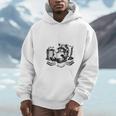 Raccoon Reading A Book Vintage Trash Reader Unisex Hoodie