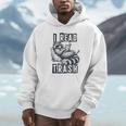 Racoon Reading Spicy Smutty Book Booktok I Read Trashy Books Unisex Hoodie