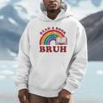 Read A Book Bruh Rainbow Vintage Reading Library Student Unisex Hoodie Read A Book Bruh Rainbow Vintage Reading Library Student Unisex Hoodie