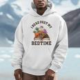 I Read Past My Bedtime Reading Dinosaur Book Lover Unisex Hoodie