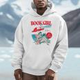 Retro Book Girl Summer For Women Beach Reading Unisex Hoodie