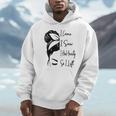 I Came I Saw I Had Anxiety So I Left Messy Bun Introvert Unisex Hoodie I Came I Saw I Had Anxiety So I Left Messy Bun Introvert Unisex Hoodie