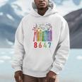 Subtle Floral Foxglove Daisy Tulip Book Lover Unisex Hoodie