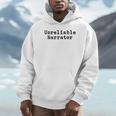 Unreliable Narrator Writer Literary Book Author Bookworm Unisex Hoodie