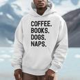 Vintage Coffee Books Dogs Naps Retro Unisex Hoodie Vintage Coffee Books Dogs Naps Retro Unisex Hoodie