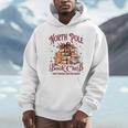 Vintage Retro North Pole Book Club Hot Cocoa Unisex Hoodie Vintage Retro North Pole Book Club Hot Cocoa Unisex Hoodie
