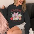 100th Day Of School Teachers 100 Days Of Coffee Chaos Books Unisex Hoodie