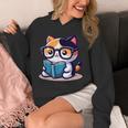 Adorable Book Lover Calico Cat With Reading Glasses Cute For Men Women Kids Unisex Hoodie Adorable Book Lover Calico Cat With Reading Glasses Cute For Men Women Kids Unisex Hoodie