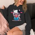 Adorable Book Lover Cow With Reading Glasses Cute Unisex Hoodie Adorable Book Lover Cow With Reading Glasses Cute Unisex Hoodie