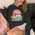 Adorable Book Lover Parrot With Reading Glasses Cute Unisex Hoodie Adorable Book Lover Parrot With Reading Glasses Cute Unisex Hoodie