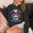 Adorable Book Lover Pirate With Reading Glasses Cute Unisex Hoodie Adorable Book Lover Pirate With Reading Glasses Cute Unisex Hoodie