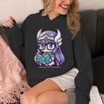 Adorable Book Lover Valkyrie With Reading Glasses Cute Unisex Hoodie