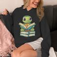 Adorable Turtle Reading Books Unisex Hoodie