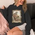 The Aunt Tarot Card Women Skeleton Aunty Book Lover Unisex Hoodie