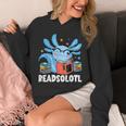 Axolotl Read Book Kawaii Reading Books For Men Women Unisex Hoodie
