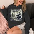 Bigfoot With Alien Reading A Book Bigfoot And UFO Unisex Hoodie