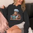 Bigfoot Reading a Cookbook Unisex Hoodie