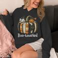 Boo-Kmarked Fall Pumpkin Books Halloween Teacher Teaching Unisex Hoodie Boo-Kmarked Fall Pumpkin Books Halloween Teacher Teaching Unisex Hoodie