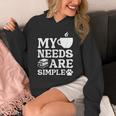 Book Coffee Dog Book My Needs Are Simple Men Women Kids Unisex Hoodie Book Coffee Dog Book My Needs Are Simple Men Women Kids Unisex Hoodie