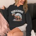 Book Dinosaur T-Rex Bookworm Dino Book Reading Unisex Hoodie
