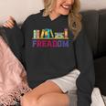 Book Lover Freedom Librarian Vintage Retro Reading Present Unisex Hoodie Book Lover Freedom Librarian Vintage Retro Reading Present Unisex Hoodie