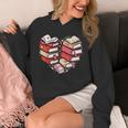 Book Lover Heart Shape Reading Librarian Valentine Men Women Unisex Hoodie Book Lover Heart Shape Reading Librarian Valentine Men Women Unisex Hoodie