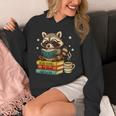 Book Lover Racoon Reading Bookish Library Read Books Be Kind Unisex Hoodie Book Lover Racoon Reading Bookish Library Read Books Be Kind Unisex Hoodie