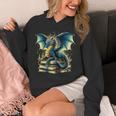 Book Lover Reading Fantasy Dragon Unisex Hoodie