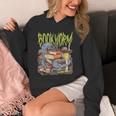 Graphic Book Worm Monster Horror Reading Book Lover Unisex Hoodie Graphic Book Worm Monster Horror Reading Book Lover Unisex Hoodie