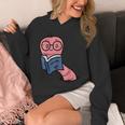 Book Worm Pun Read Reading Librarian America Men Women Kids Unisex Hoodie