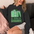 All Booked For St Patrick's Day Book Lover Lucky Shamrock Unisex Hoodie