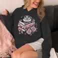 All Booked For Valentine's Coquette Bow Books Teacher Girly Unisex Hoodie All Booked For Valentine's Coquette Bow Books Teacher Girly Unisex Hoodie