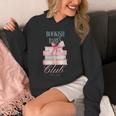 Bookish Babes Club Cute Pink Book Stack With Bow Unisex Hoodie