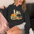 Bookish Cat Lover Cute Reading Squad Books & Kittens Love Unisex Hoodie