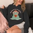 Bookmarks Are For Quitters Frog Reading Book Graphic Unisex Hoodie Bookmarks Are For Quitters Frog Reading Book Graphic Unisex Hoodie