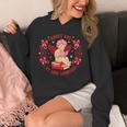Books Are My Love Language Cupid Reading Book Valentines Day Unisex Hoodie