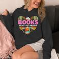 Books Are My Love Language Valentine's Day Reading Lover Unisex Hoodie Books Are My Love Language Valentine's Day Reading Lover Unisex Hoodie