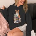 Bookworm Corgi Reading Books Drinking Coffee Dog Lover Unisex Hoodie Bookworm Corgi Reading Books Drinking Coffee Dog Lover Unisex Hoodie