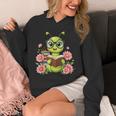 Bookworm Costume Kawaii Reading Worm For World Book Day Unisex Hoodie