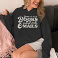 Born To Read Books Forced To Read Emails Bookish Bookworm Unisex Hoodie