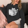 Cat Book Humor How To Train Your Human Unisex Hoodie