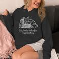 Cats Books And Coffee – My Perfect Day Cat Lover Unisex Hoodie