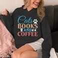 Cats Books And Coffee Unisex Hoodie