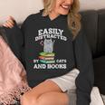 Cats And Books Read Reading Librarian Book Across America Unisex Hoodie