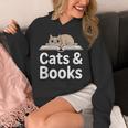 Cats And Books Unisex Hoodie Cats And Books Unisex Hoodie